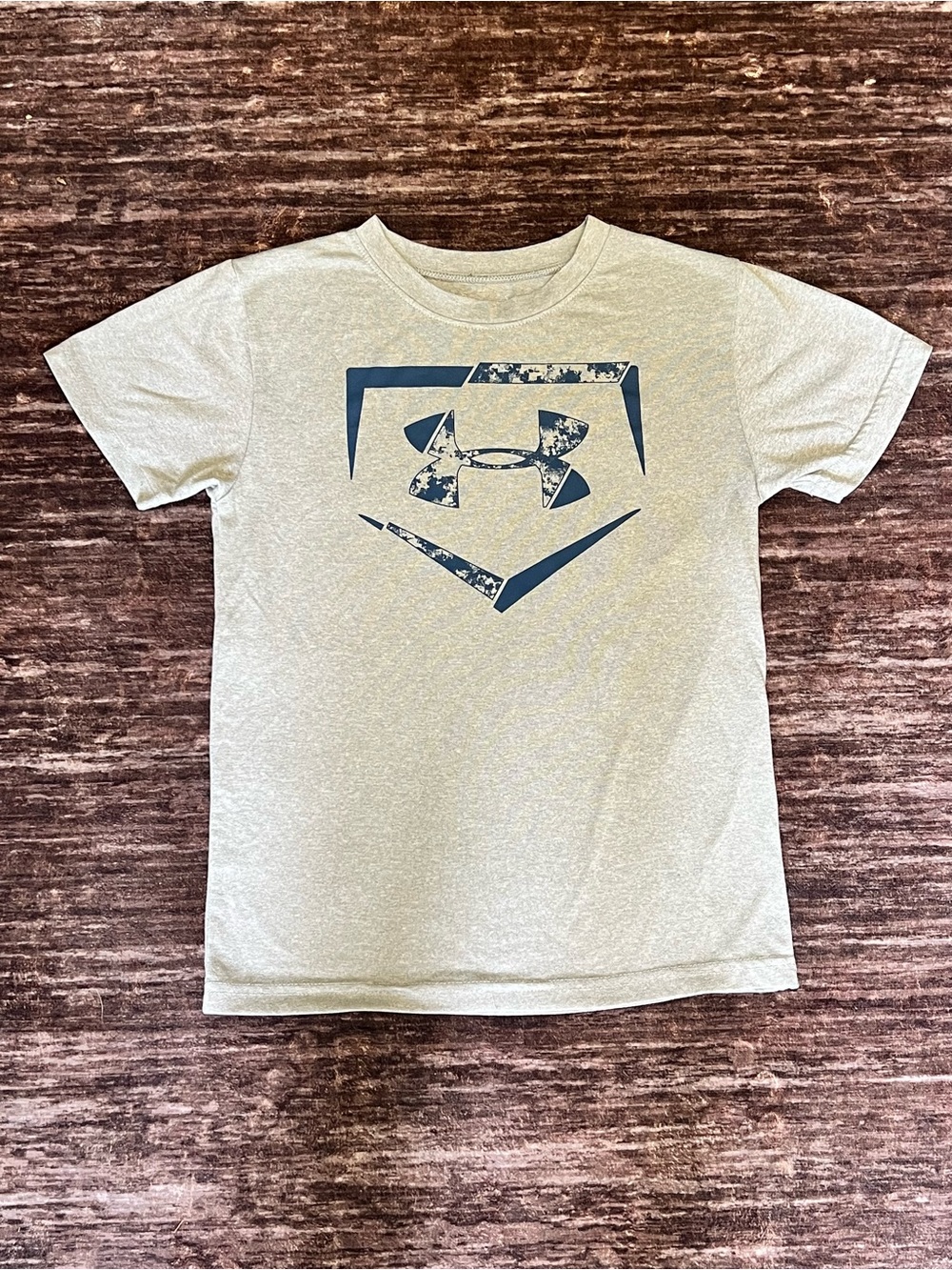 Under Armour Boy’s Heather Grey Logo Tee